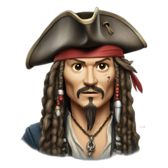 Johnny Depp pirates des Caraïbes sticker