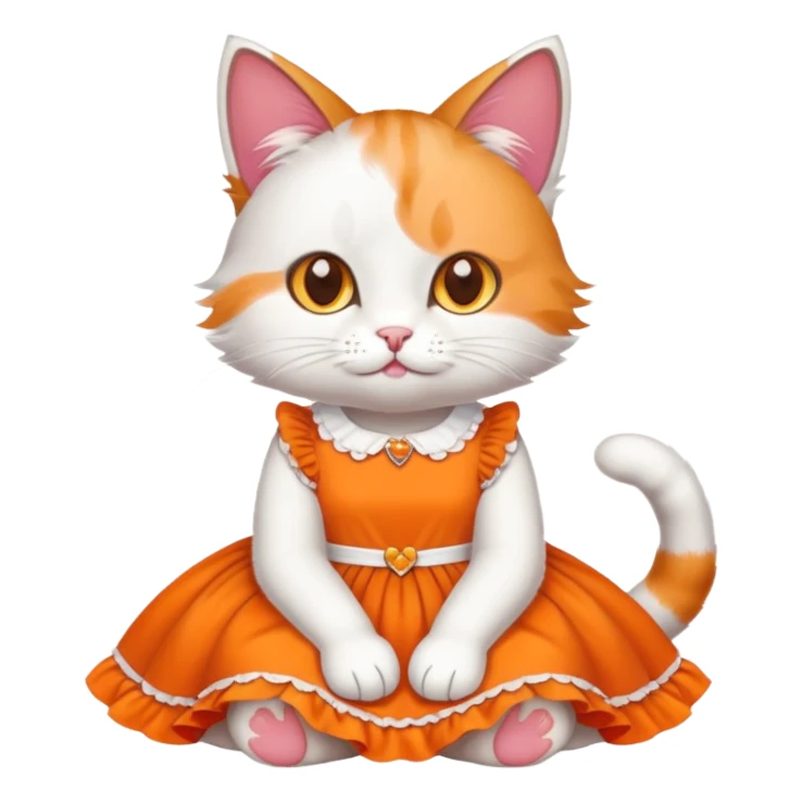 gato de vestido  sticker
