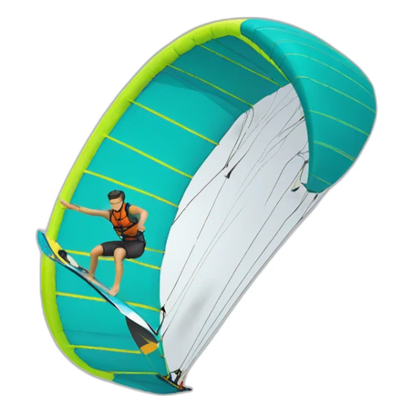 Kitesurfer jump sticker