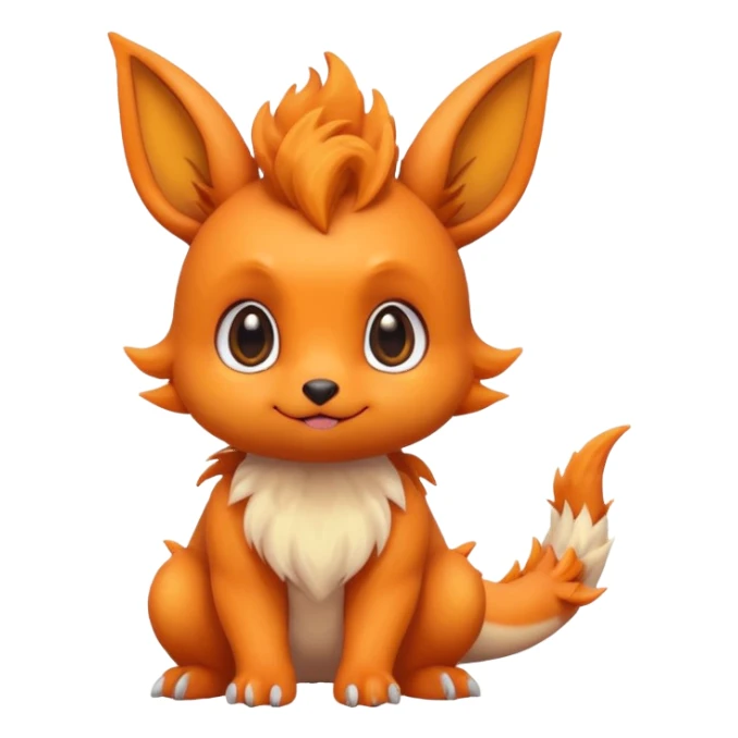 Eevee baby Kawaii Dragon cute sticker