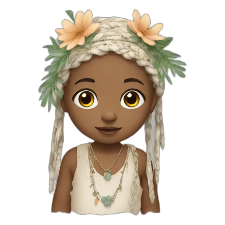 Newborn boho style sticker