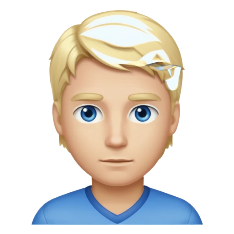 Giocatore capelli biondi e occhi Azzurri sticker