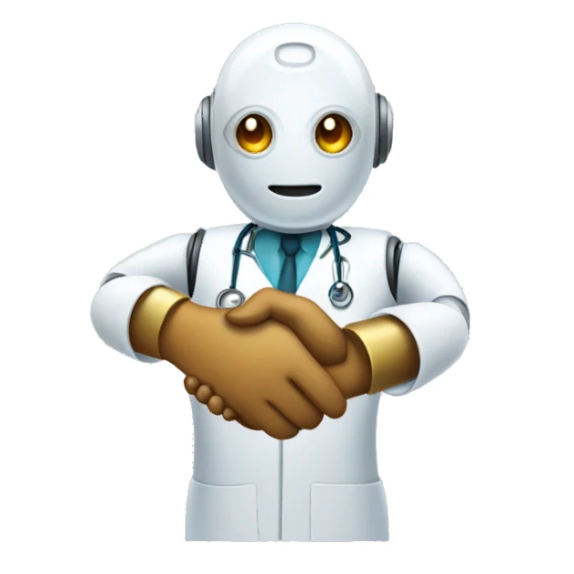 handshake-robot-doctor sticker