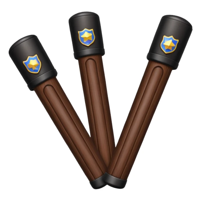 two police baton sticker