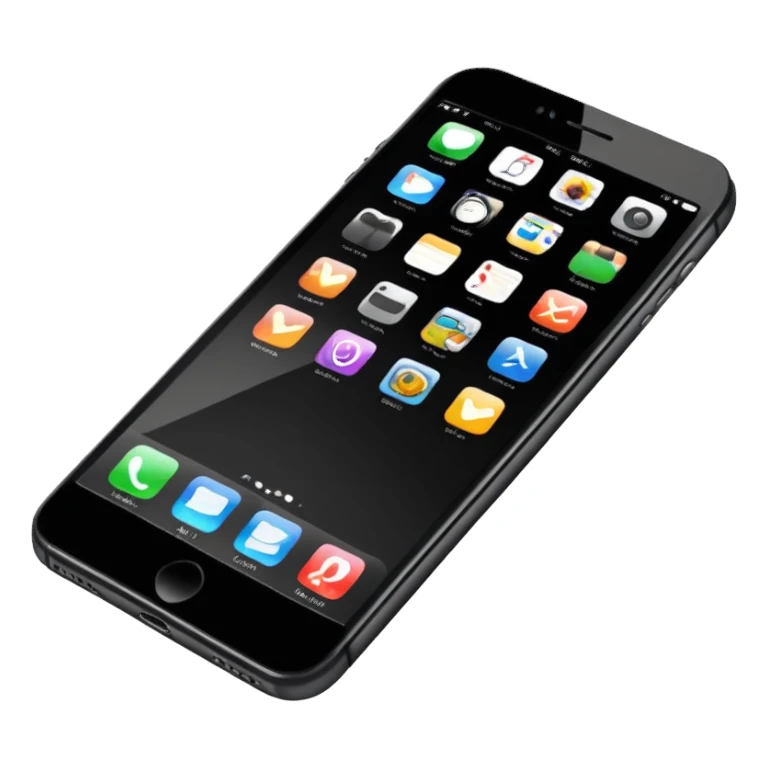 iphone with graphics on screen sticker