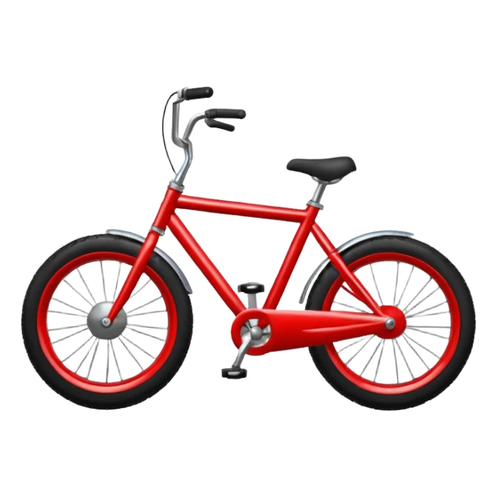 red Bike  sticker
