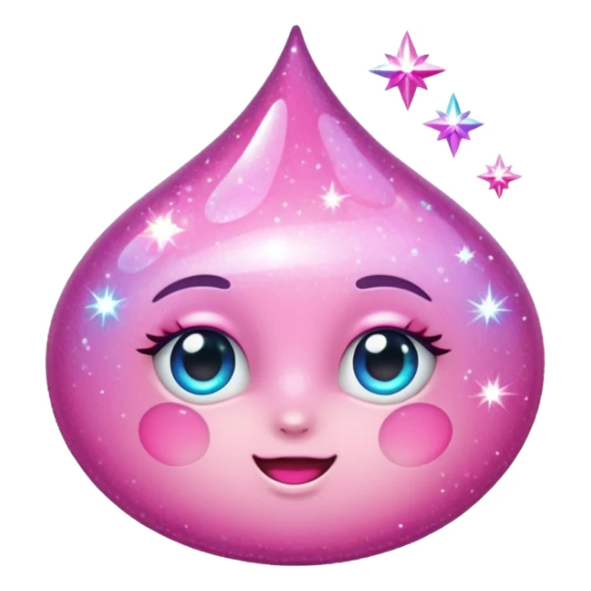 pink sparkles emoji sticker