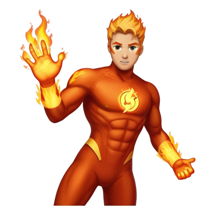 jonny storm, human torch sticker