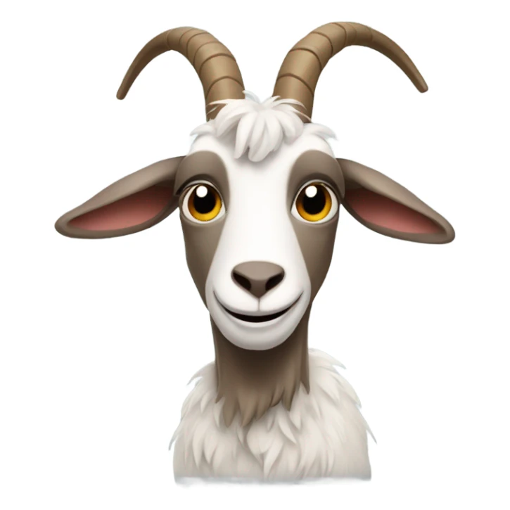 Smelly goat with human arms sticker