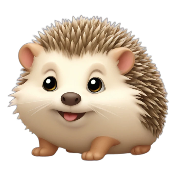 Cute little Chubby Hedgehog  sticker