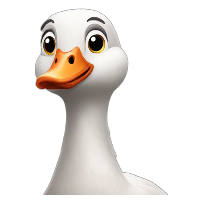 very frustrated goose sticker