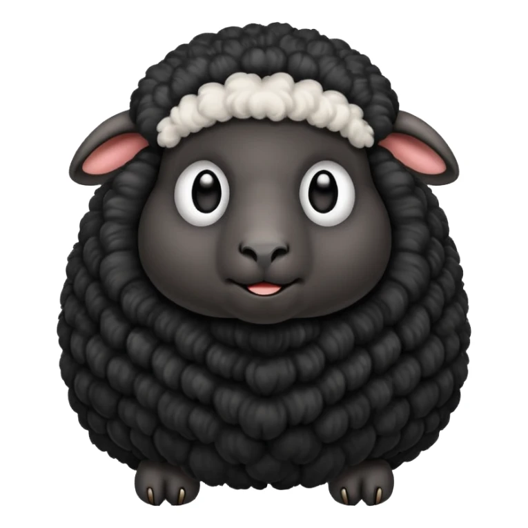 Ovejits negra sticker