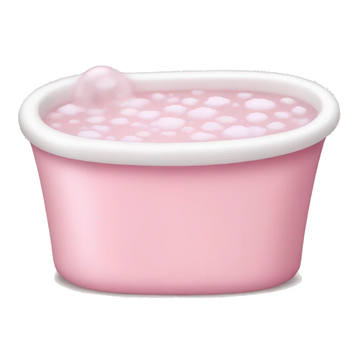 Pale pink Bubble bath sticker