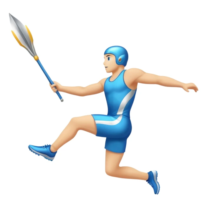 Track and field javelin sticker