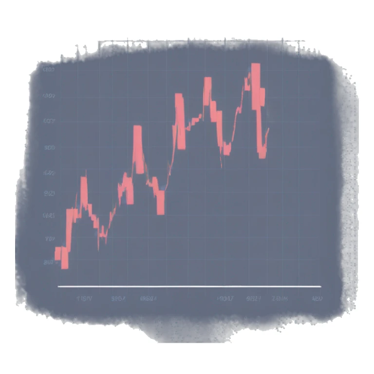 Stock candle chart  sticker