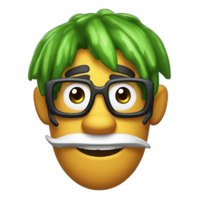 Splatoon with goofy look sticker