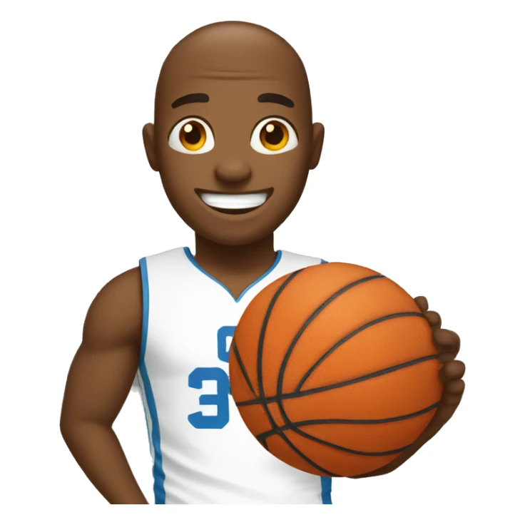 happy with basketball sticker