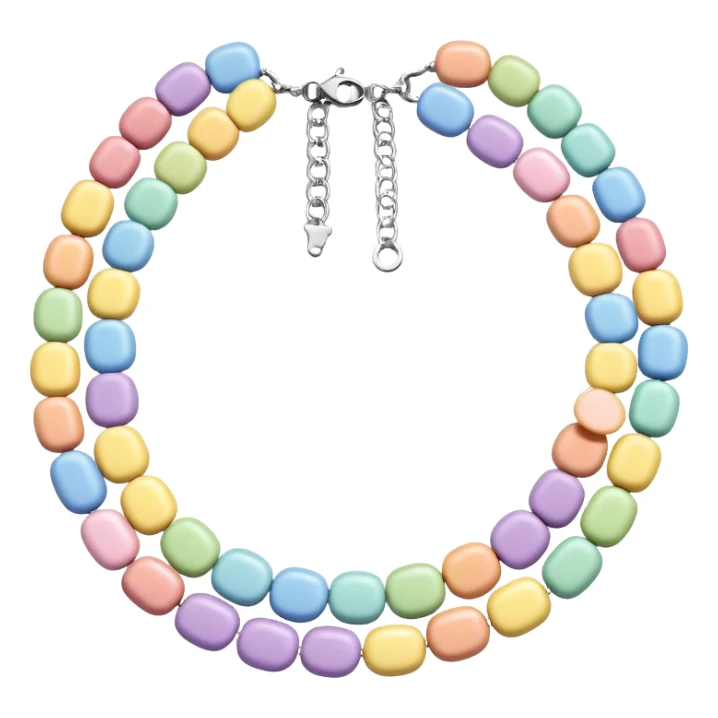 Pastel smarties Candy necklace sticker