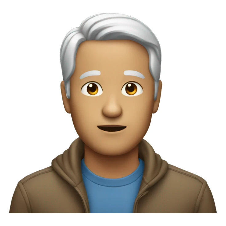 a person of 40 years explaining sticker