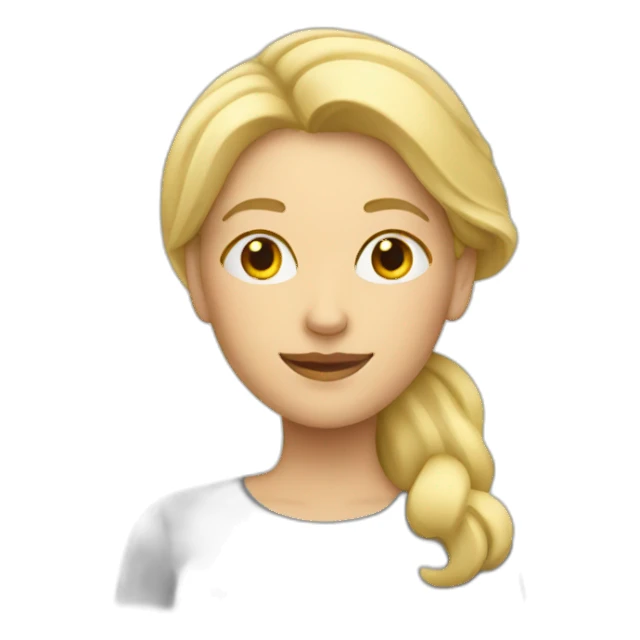 Blonde woman relaxe  sticker