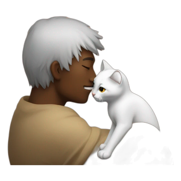Yang man Kiss cat sticker