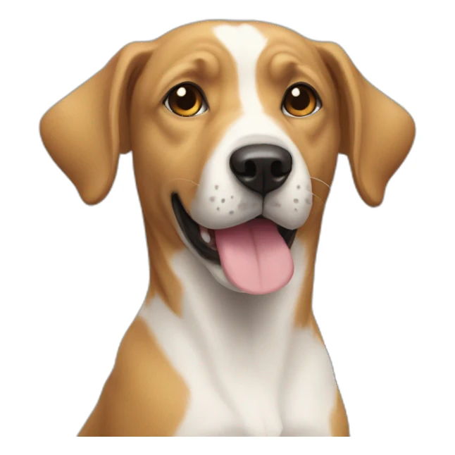 chien sur chat sticker