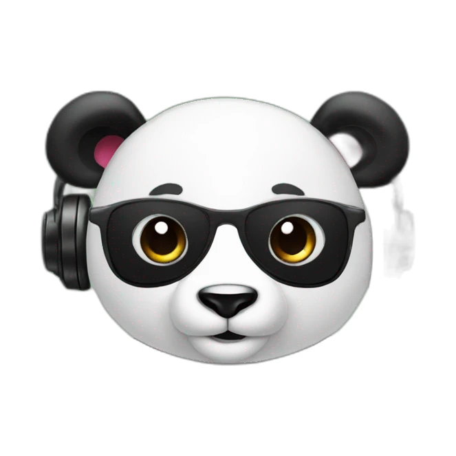 Panda dj sticker