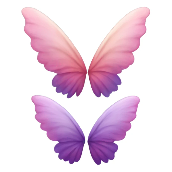 Fairy wings ombre sticker