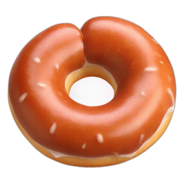 Saucisse dans donnut sticker