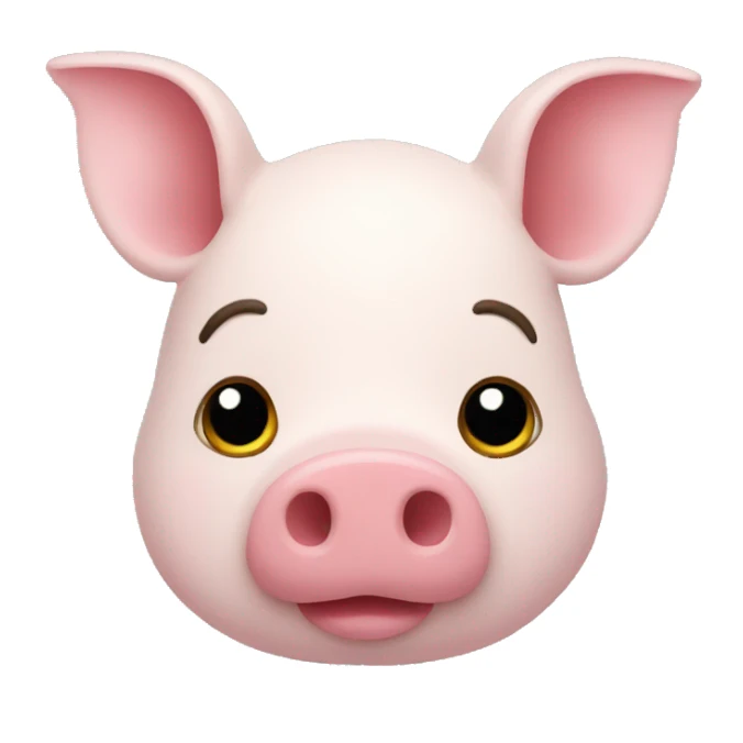 Car de cerdito sticker