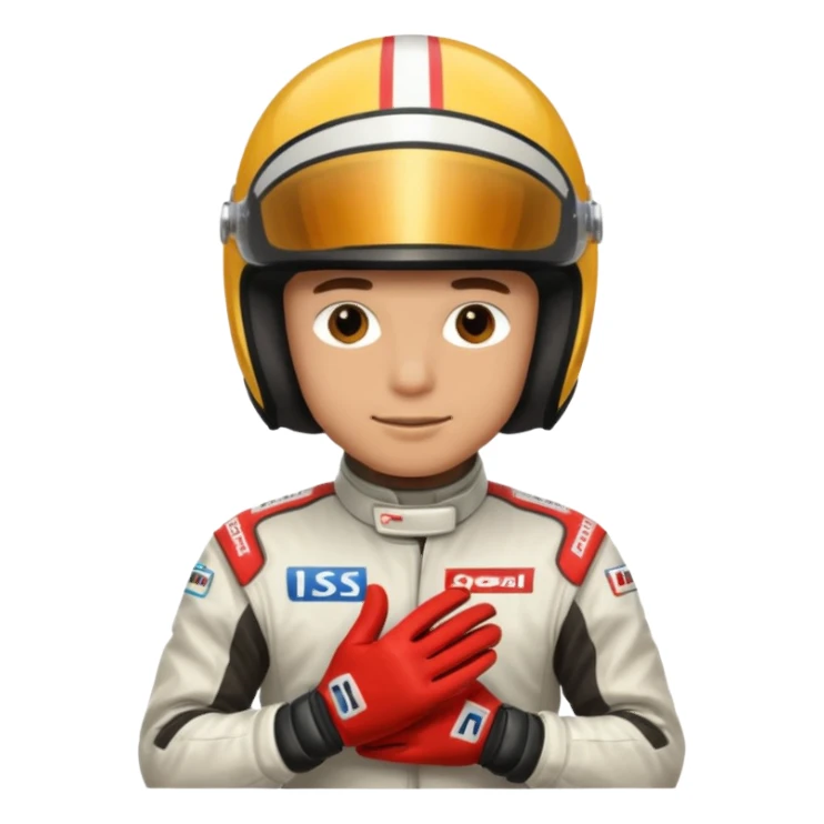 Formula racer man sticker