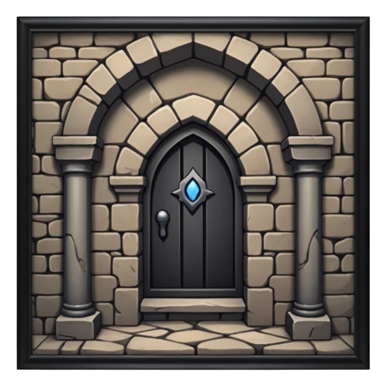 dungeon room in castle room sticker