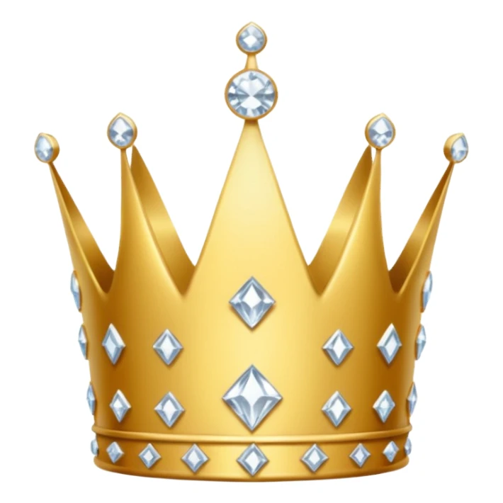 crown made of diamond sticker