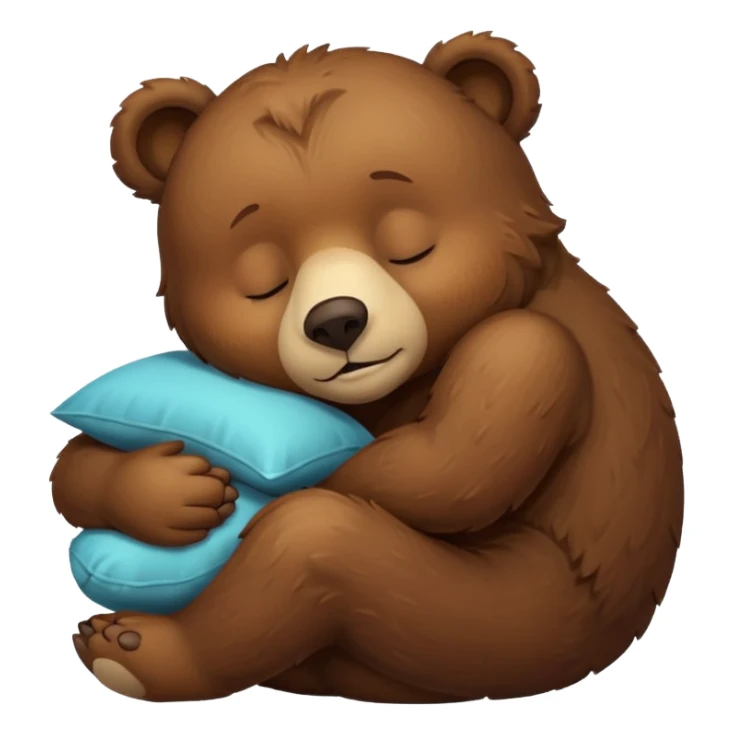 Oso con sueño  sticker
