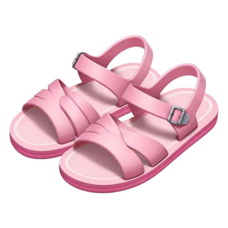 soft pink beach shoes sticker