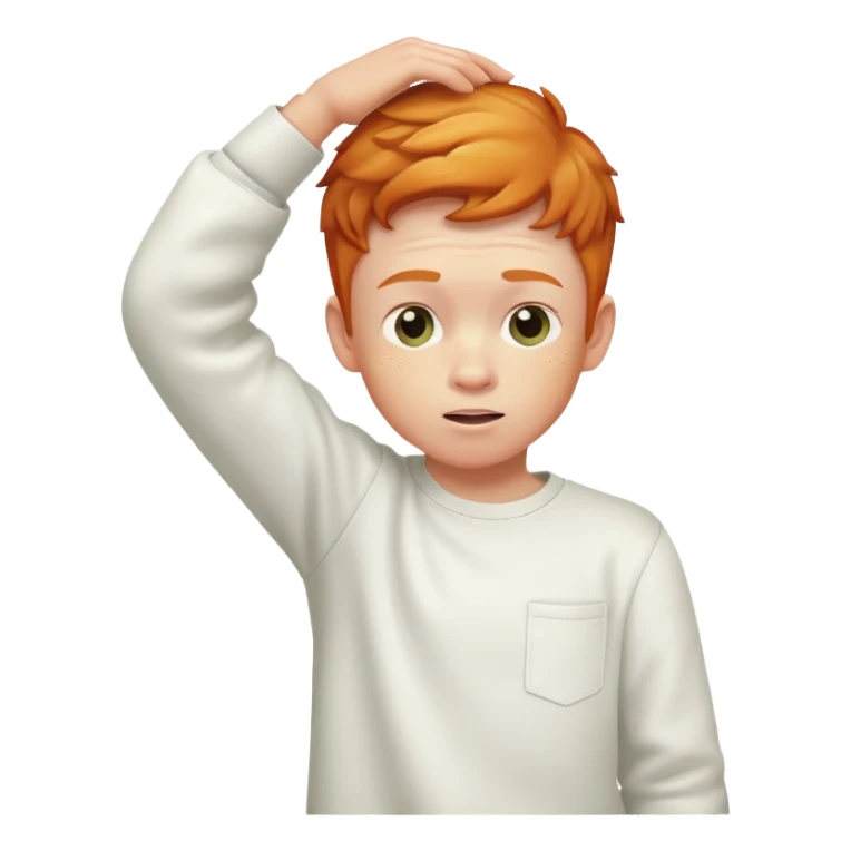 Little ginger boy dabbing sticker