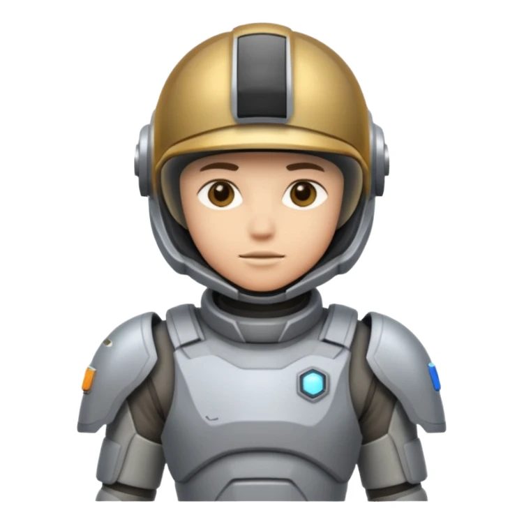 space fighter soldier sticker