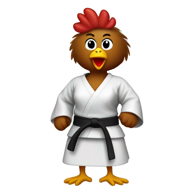 karate female chicken sticker