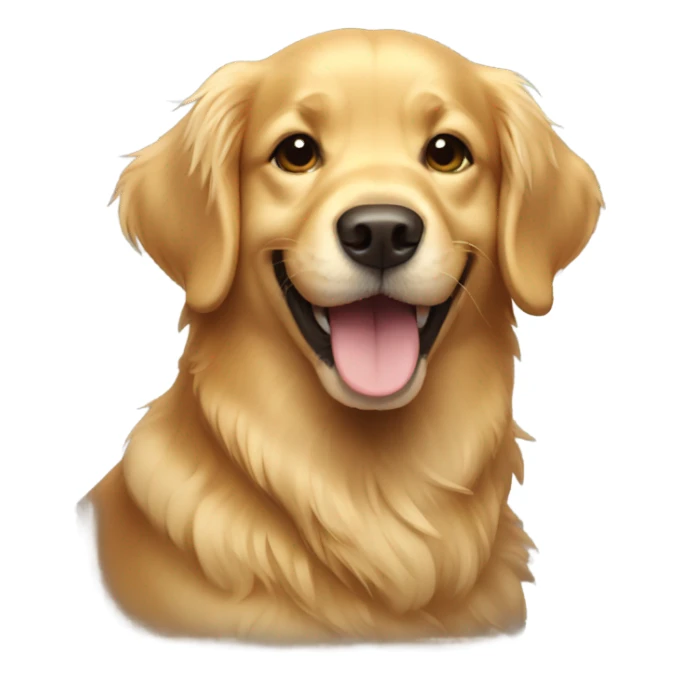 Golden Retriever smiling sticker