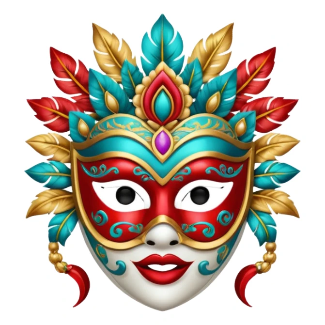 Festival Celebration Mask sticker