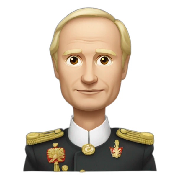 Vladimir Poutine en mode karaté sticker