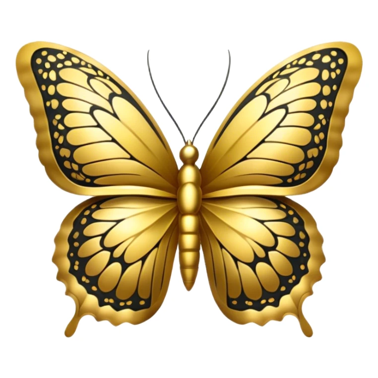 gold Butterfly sticker
