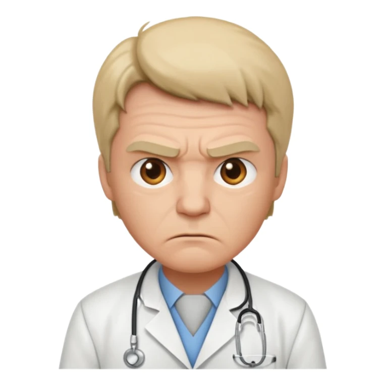 very angry doctor sticker