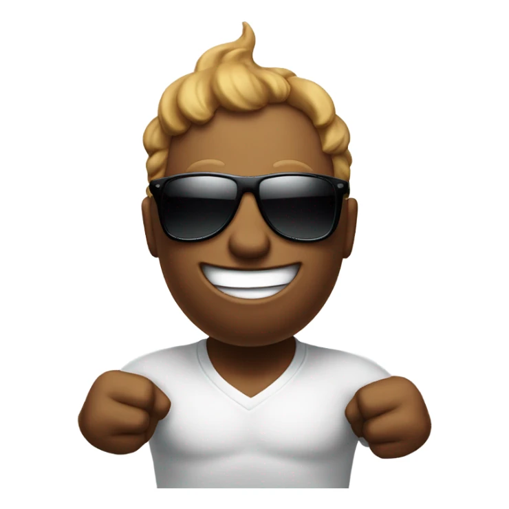 poop emoji being sigma sticker