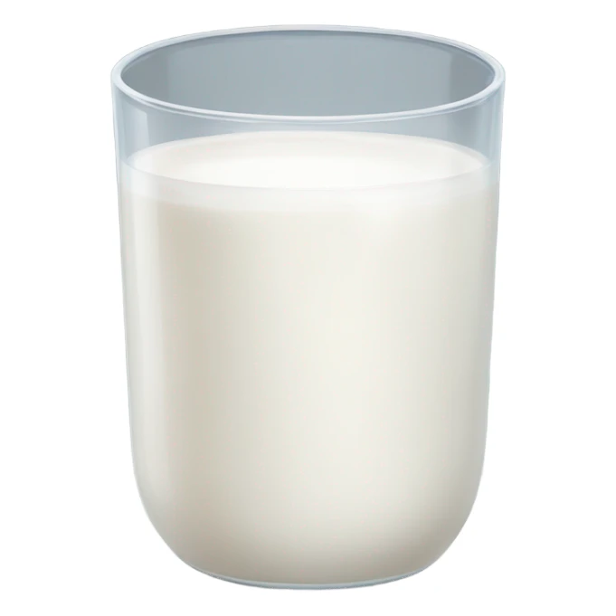 Milk at glass sticker