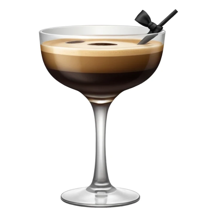 espresso martini with Black Bow sticker