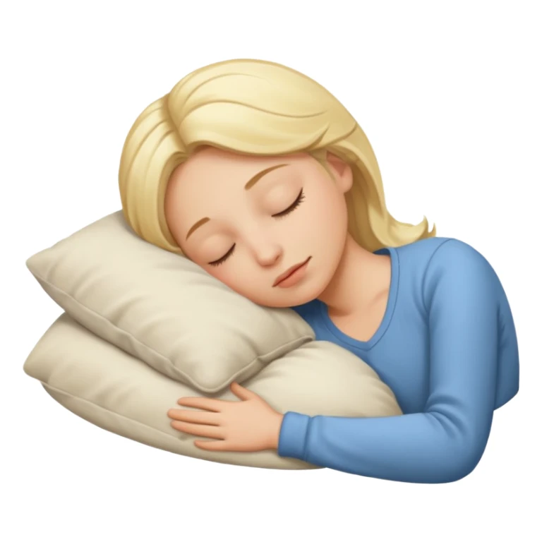 Blonde is sleeping  sticker