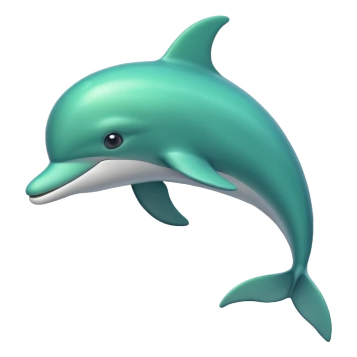 Green dolphin  sticker
