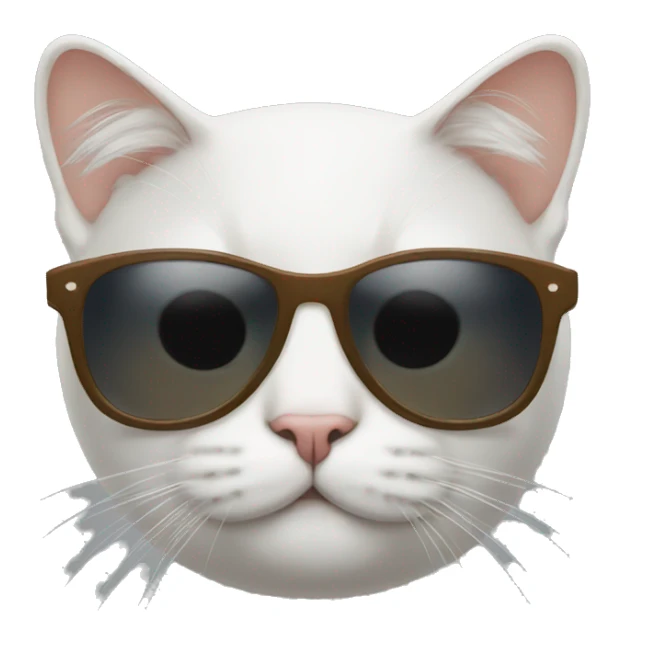 Cat with sunglasses sticker