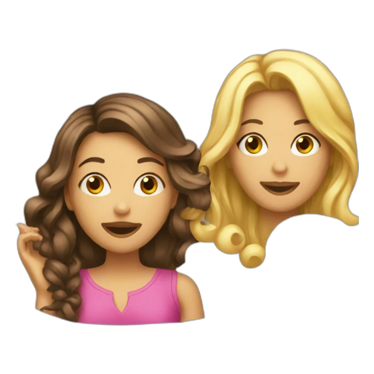 girls gossiping sticker